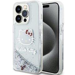 Hello Kitty HKHCP14LLIKHET iPhone 14 Pro 6.1" srebrny|silver hardcase Liquid Glitter Charms Kitty Head цена и информация | Чехлы для телефонов | hansapost.ee