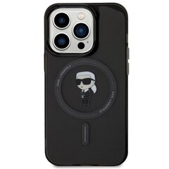 Karl Lagerfeld KLHMP15XHFCKNOK iPhone 15 Pro Max 6.7" czarny|black hardcase IML Ikonik MagSafe цена и информация | Чехлы для телефонов | hansapost.ee