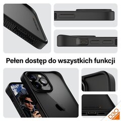 PanzerGlass ClearCase iPhone 15 Pro Max 6.7" D3O 2xMilitary grade czarny|black 1179 цена и информация | Чехлы для телефонов | hansapost.ee