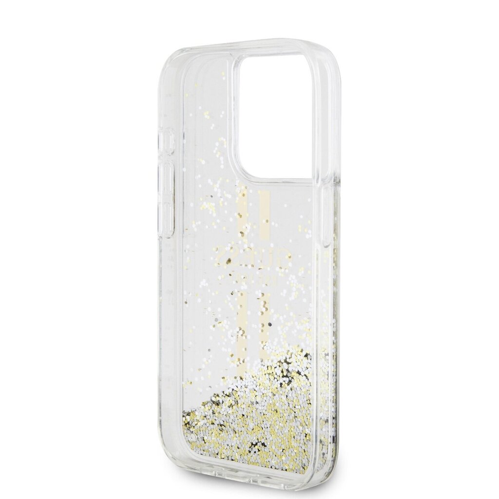 Guess TPU Liquid Glitter Gold Stripe Case hind ja info | Telefonide kaitsekaaned ja -ümbrised | hansapost.ee