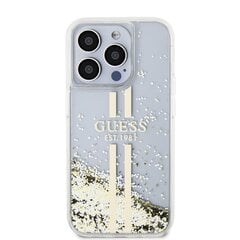 Guess TPU Liquid Glitter Gold Stripe Case цена и информация | Чехлы для телефонов | hansapost.ee