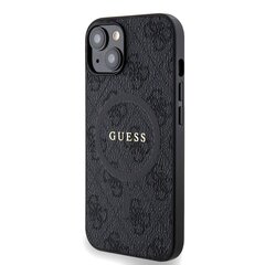 Guess PU Leather 4G Colored Ring MagSafe Case for iPhone 14 Pro Brown цена и информация | Чехлы для телефонов | hansapost.ee