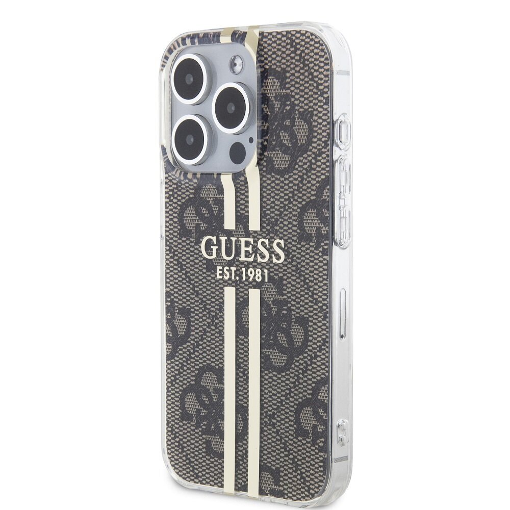 Guess IML 4G Gold Stripe Case hind ja info | Telefonide kaitsekaaned ja -ümbrised | hansapost.ee