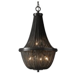 Cosmo Light подвесной светильник Roma P04543BK цена и информация | Потолочный светильник Home ESPRIT Белый Коричневый Деревянный Металл 25 W 40 x 40 x 70 cm | hansapost.ee