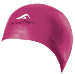 Swimming cap silicone AQUAFEEL BULLITT 3046 77 purple for adult цена и информация | Шапки для плавания | hansapost.ee