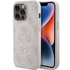 Guess GUHMP13XG4GFRP iPhone 13 Pro Max 6.7" różowy|pink hardcase 4G Collection Leather Metal Logo MagSafe цена и информация | Чехлы для телефонов | hansapost.ee