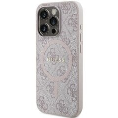 Guess GUHMP13XG4GFRP iPhone 13 Pro Max 6.7" różowy|pink hardcase 4G Collection Leather Metal Logo MagSafe цена и информация | Чехлы для телефонов | hansapost.ee
