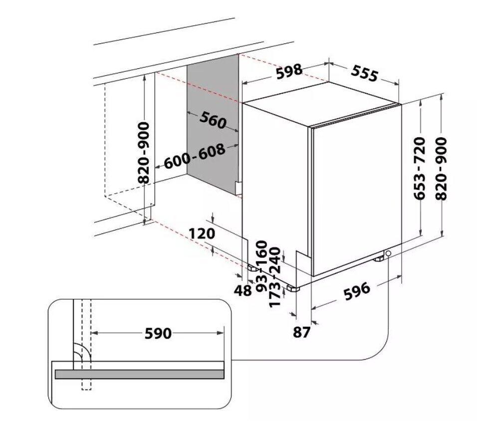 Indesit D2I HL326 цена и информация | Nõudepesumasinad | hansapost.ee