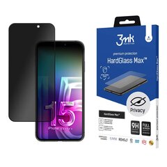 Apple iPhone 15 - 3mk HardGlass Max Privacy™ screen protector цена и информация | Защитные пленки для телефонов | hansapost.ee