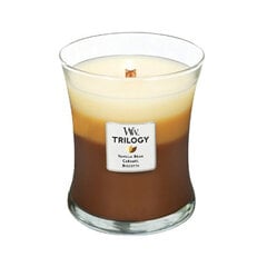 WoodWick lõhnaküünal Trilogy Cafe Sweets 275 g hind ja info | Küünlad, küünlajalad | hansapost.ee