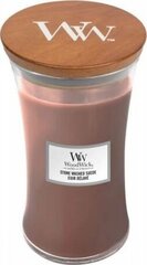 WoodWick ароматическая свеча Stone Washed Suede 609,5 г цена и информация | Свечи, подсвечники | hansapost.ee