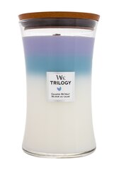 WoodWick ароматическая свеча Trilogy Calming Retreat 609,5 г цена и информация | Подсвечники, свечи | hansapost.ee