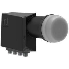 Спутниковый конвертер LNB QUAD ULTRA BLACK INVERTO IDLT-QDL412-ULTRA-OPN цена и информация | ТВ-антенны и аксессуары к ним | hansapost.ee