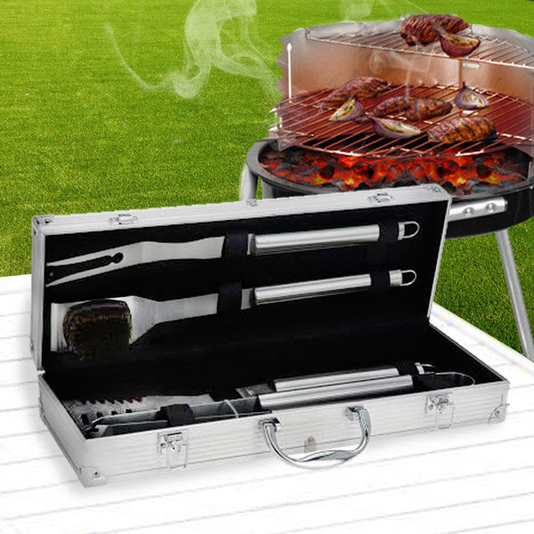 Grilltarvikute komplekt BBQ, 4 tk hind ja info | Grillitarvikud ja grillnõud | hansapost.ee