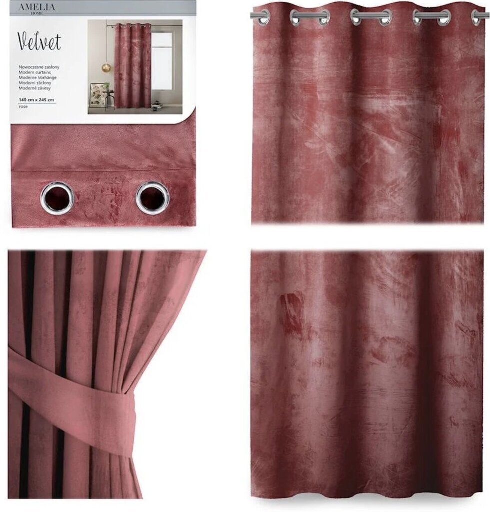 AmeliaHome kardin Velvet hind ja info | Kardinad | hansapost.ee