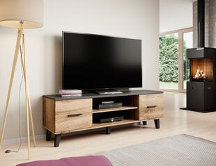 Telerikapp Cama Meble Lotta 160 2D2K, pruun/must hind ja info | Televiisori alused | hansapost.ee