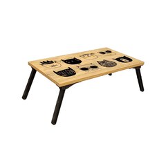 Товар с повреждённой упаковкой. Стол для ноутбука Kalune Design 869 (I), светло-коричневый/черный цена и информация | Мебель с поврежденной упаковкой | hansapost.ee