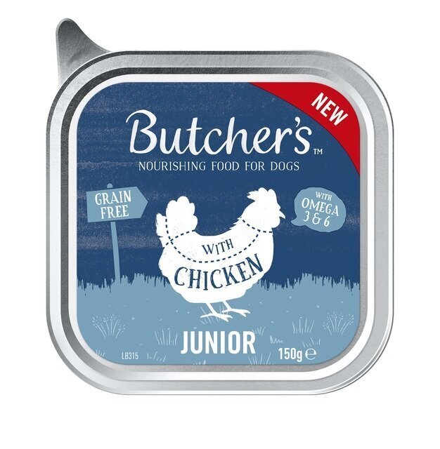 Butcher's Original Junior kanaga, 150g hind ja info | Koerakonservid | hansapost.ee