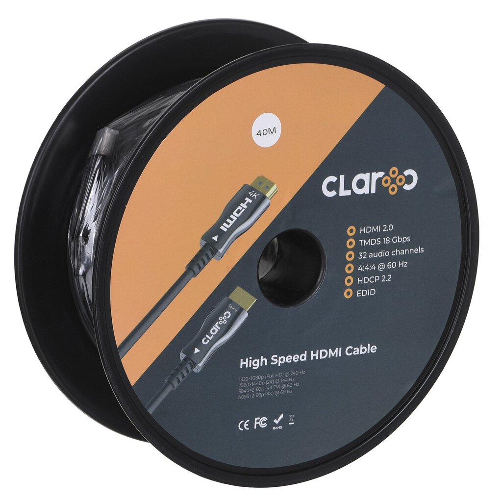 Claroc, HDMI, 40 m цена и информация | Juhtmed ja kaablid | hansapost.ee