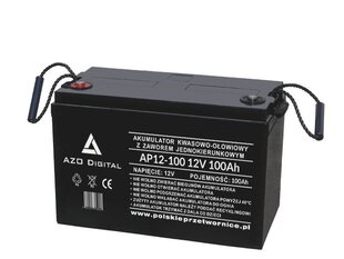 Maintenance-free VRLA AGM battery AZO Digital AP12-100 12V 100Ah цена и информация | Аккумуляторы | hansapost.ee