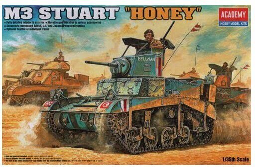 Plastist mudel Academy 1/35 M3 Stuart Honey hind ja info | Liimitavad mudelid | hansapost.ee