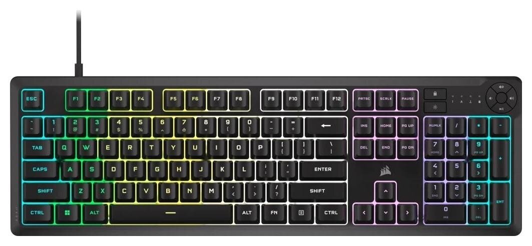 Corsair K55 Core RGB (CH-9226C65-NA) цена и информация | Klaviatuurid | hansapost.ee