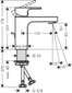 Valamusegisti Hansgrohe Vernis Shape 71561670, must matt цена и информация | Vannitoa segistid | hansapost.ee