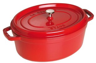 Кастрюля чугунная овальная STAUB 40509-866-0 - красная 5,5 л цена и информация | Формы, посуда для выпечки | hansapost.ee