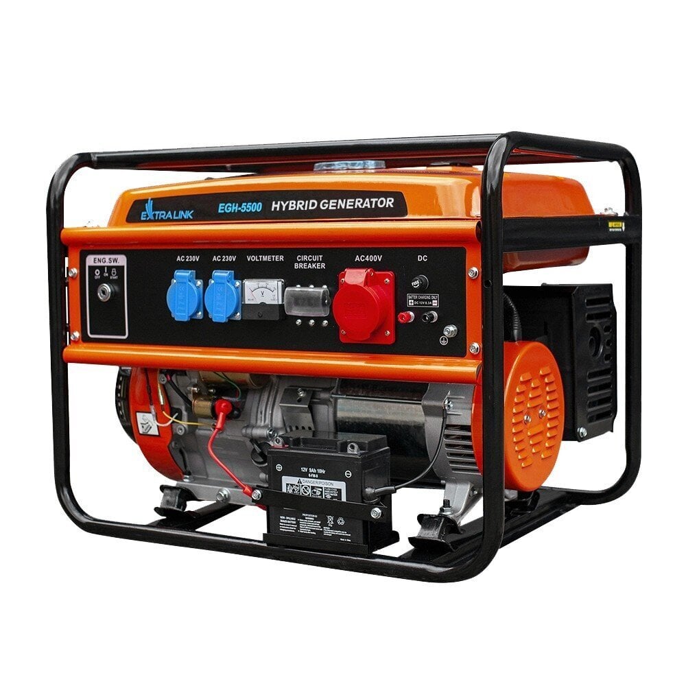 Bensiini elektrigeneraator Extralink EGH-5500, 5,5kW hind ja info | Elektrigeneraatorid | hansapost.ee