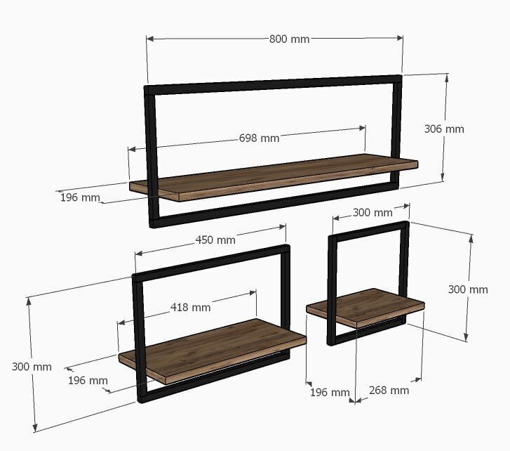 Seina riiul, Asir, 80x30x20 cm, beež hind ja info | Riiulid | hansapost.ee