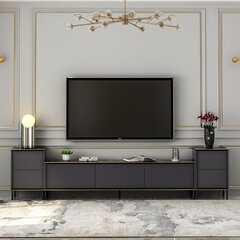 ТВ-блок Asir, 180x45,2x35см, серый цена и информация |  Тумбы под телевизор | hansapost.ee