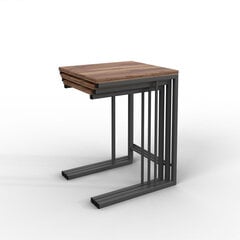 Диванный стол Asir, 44x55x40см, 42x52x35см, 40x49x29,5см, коричневый и черный цена и информация | Журнальные столики | hansapost.ee