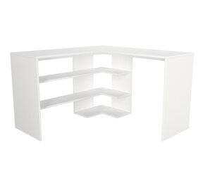 Стол Asir, 120x73,8x120см, белый цена и информация | Компьютерные, письменные столы | hansapost.ee