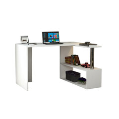Стол Asir, 130x72x55 см, белый цена и информация | Компьютерные, письменные столы | hansapost.ee