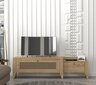 TV alus Asir, 180x50x35cm, helepruun цена и информация | Televiisori alused | hansapost.ee