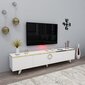 TV-laud, Asir, 180x30x31,4 cm, valge, kuldne цена и информация | Televiisori alused | hansapost.ee