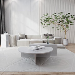 Kohvilaud 90cm x 30 cm x 60 cm valge, 85cm x 35 cm x 30 cm, valge price and information | Coffee tables | hansapost.ee