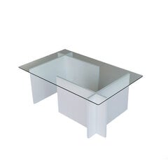 Kohvilaud, Asir, 105 x 40 x 65 cm, valge price and information | Coffee tables | hansapost.ee