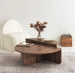 Kohvilaud, Asir, 90 x 30 x 60 cm, 85 x 35 x 30cm, pruun price and information | Coffee tables | hansapost.ee