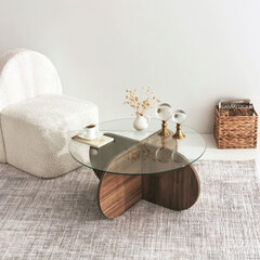 Kohvilaud, Asir, 75 x 35 x 75 cm, pruun price and information | Coffee tables | hansapost.ee