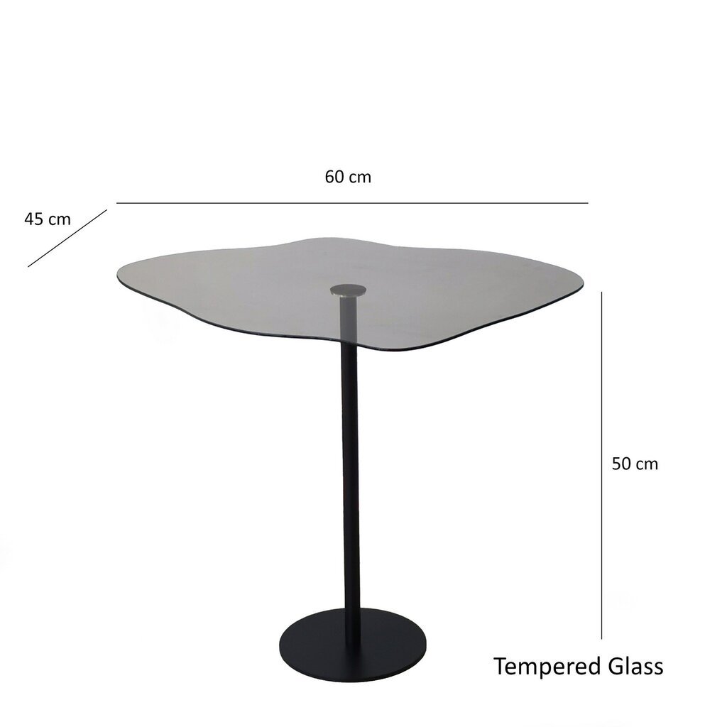 Kohvilaud Asir, 60x50x45cm, must hind ja info | Diivanilauad | hansapost.ee