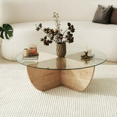 Kohvilaud Asir, 90x30x90cm, beež price and information | Coffee tables | hansapost.ee