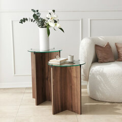 Кофейный столик Asir, 40x50см, темно-коричневый цена и информация | Журнальные столики | hansapost.ee