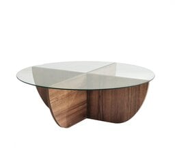 Кофейный столик Asir, 90x30x90см, темно-коричневый цена и информация | Журнальные столики | hansapost.ee