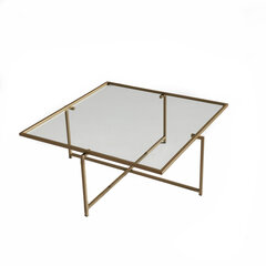 Кофейный столик Asir, 85x35x85см, золотой цена и информация | Журнальные столики | hansapost.ee