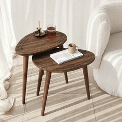 Диванный стол Asir, 50x52x33см, коричневый цена и информация | Журнальные столики | hansapost.ee