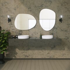 Peegel Asir, 50x75x0,18cm, hõbe price and information | Bathroom mirrors | hansapost.ee