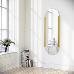Зеркало Asir, 50x150см, золотистое цена и информация | Зеркала в ванную | hansapost.ee