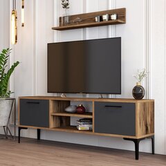 ТВ-блок Asir, 140x48x30 см, коричневый/серый цена и информация |  Тумбы под телевизор | hansapost.ee