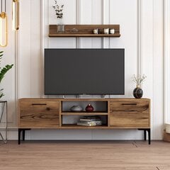 ТВ-блок Asir, 140x48x30 см, коричневый цена и информация |  Тумбы под телевизор | hansapost.ee
